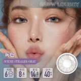 戈洛迪GLOW LOUDEY半年抛灰色彩色隐形眼镜1片装