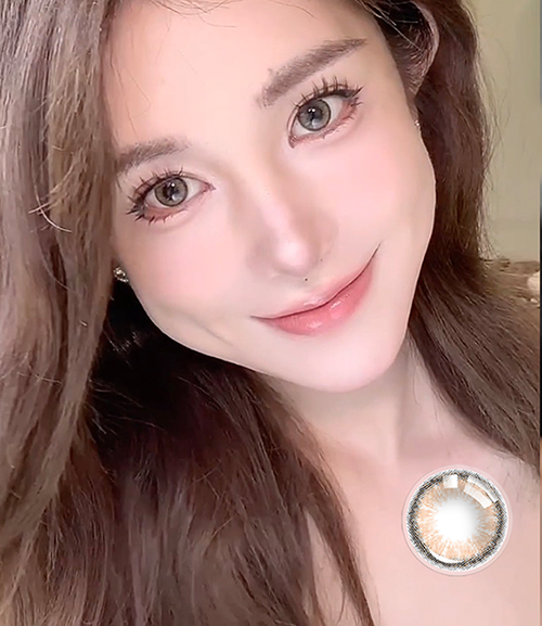 [超薄非离子10片]Eyeque爱可优粉水美瞳日抛高度数102一滴入魂新升级